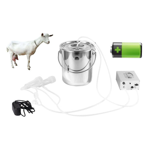 ETSENCE goat milking machine battery unit powering portable milking sessions