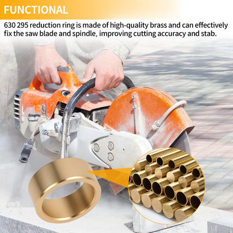 ETZ durable brass arbor adapter ring resists wear for long service life.
