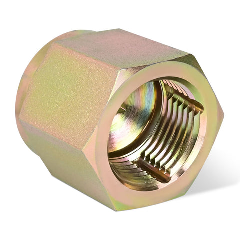 ETZ faucet thread cleaner hex adapter on outdoor faucet for leak prevention.
