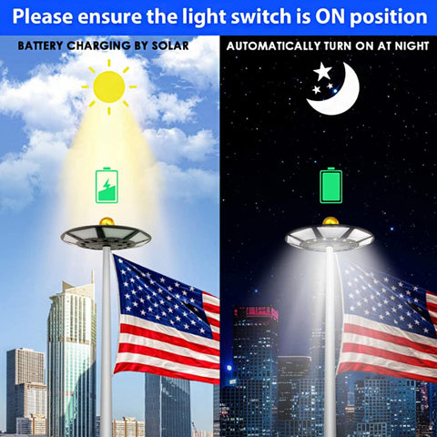 Etzeaxus 266 LEDs flag pole light delivers superior brightness at night