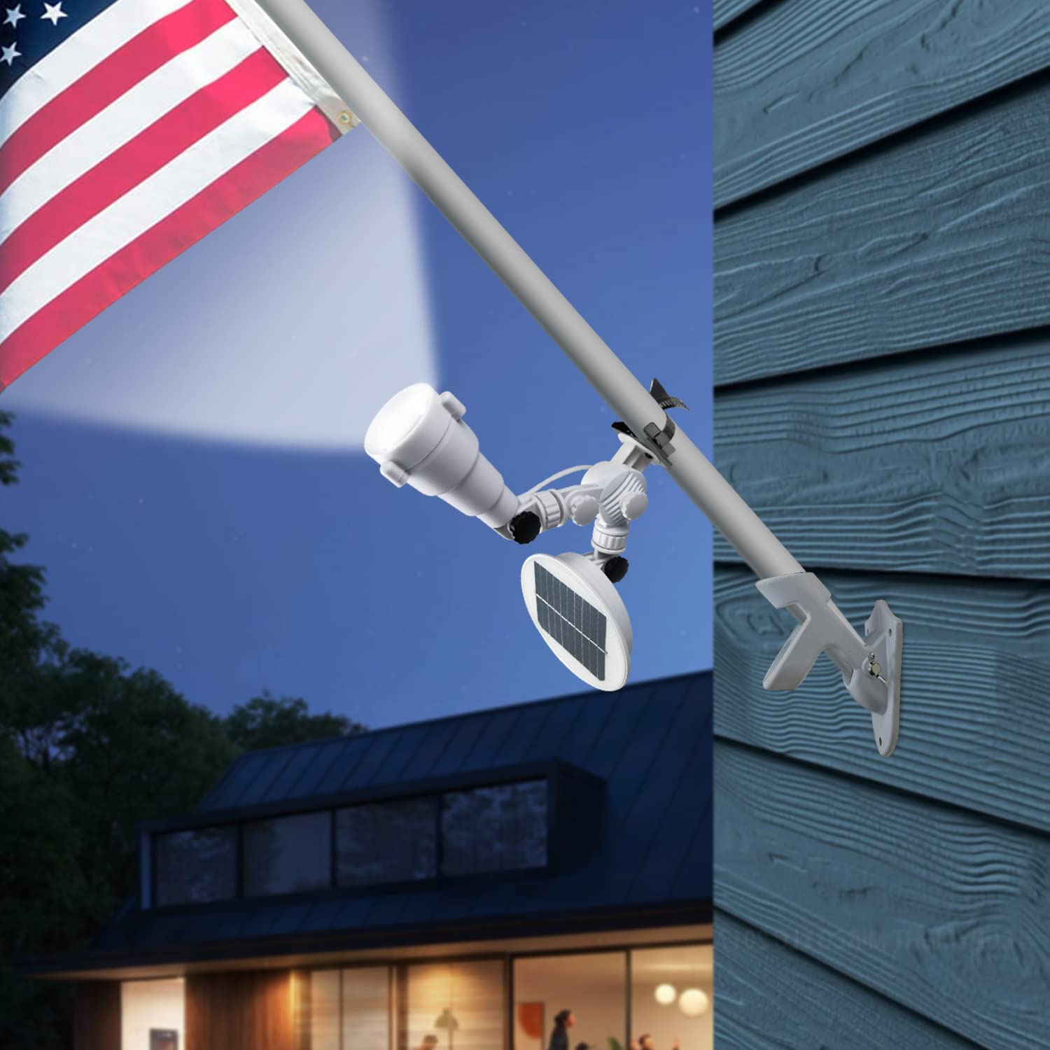 Includes bracket and metal clamp for secure attachment
