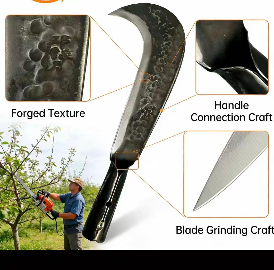 ETZOOEUU outdoor survival-ready machete suitable for camping and emergencies.