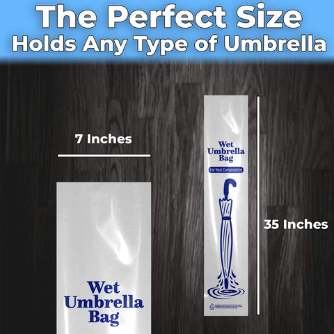 EUCATUS recyclable HDPE umbrella bags are BPA-free for eco-friendly use.