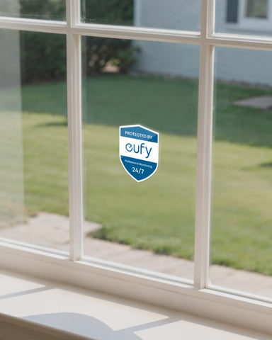 eufy Security Sign installs quickly with a ground stake for easy outdoor placement.