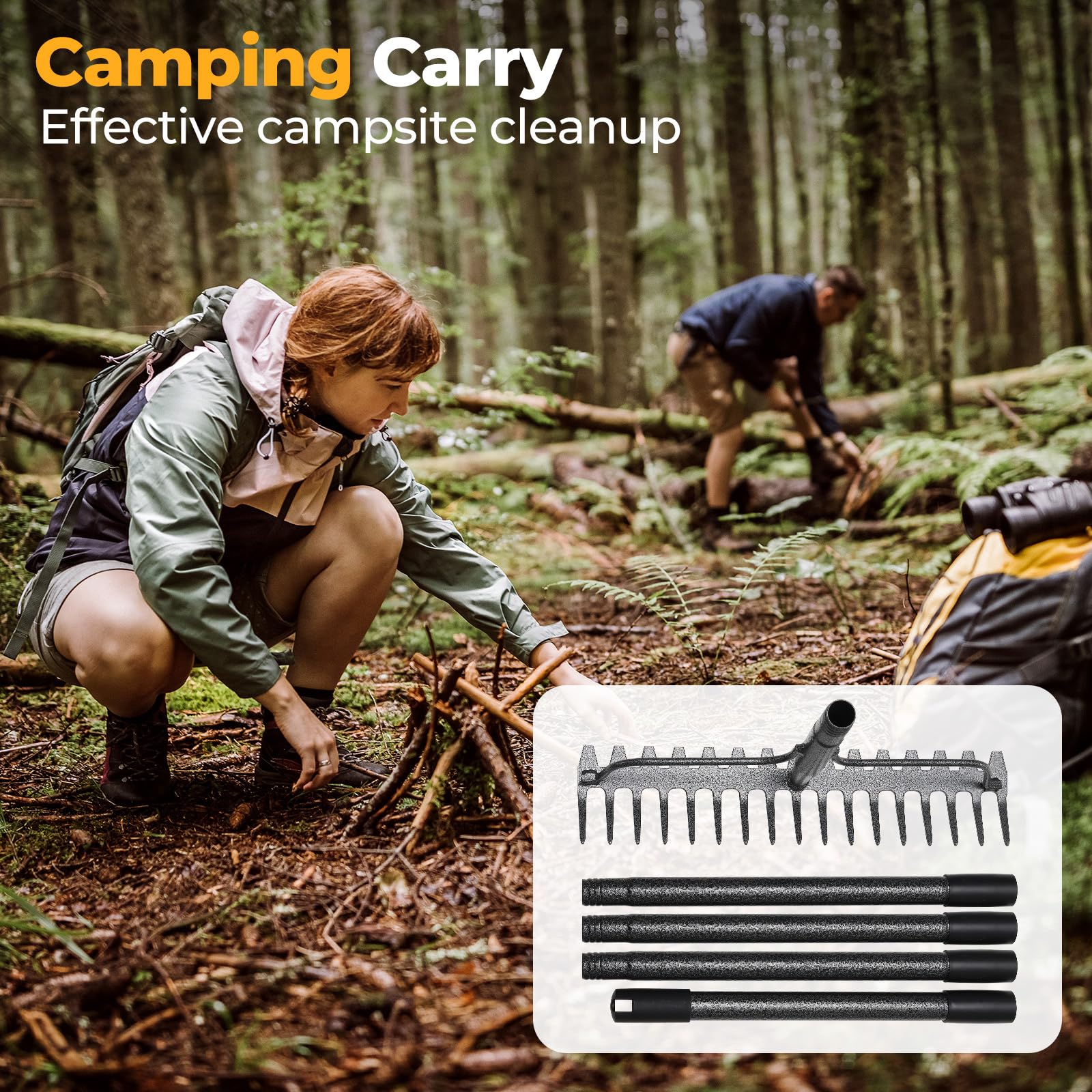EUIJOIP 49-inch rake all-season performance in wet conditions