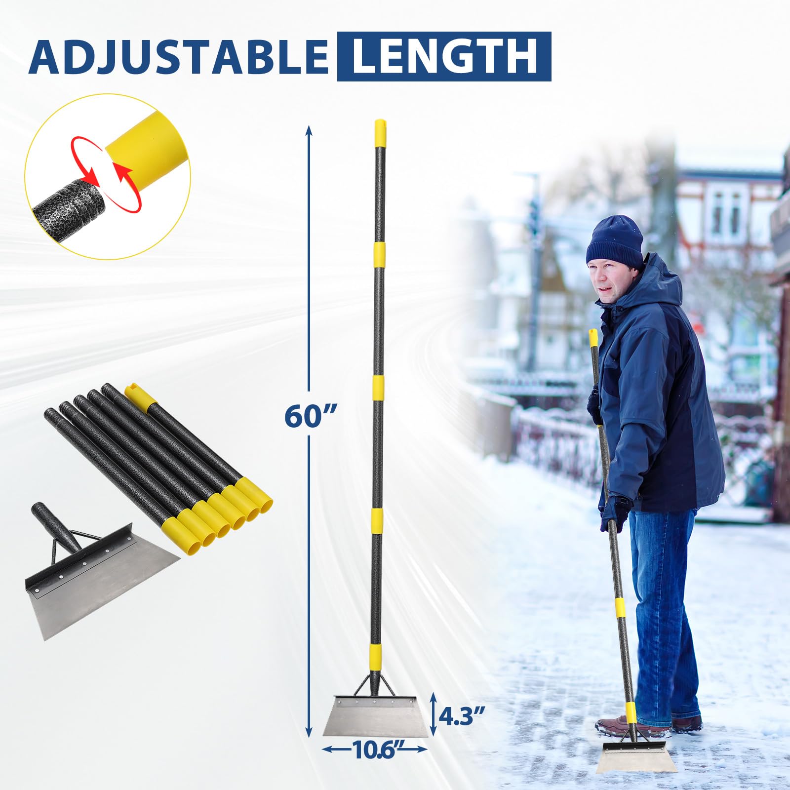 EUIJOIP concrete joint weed scraper removes moss and grass effectively