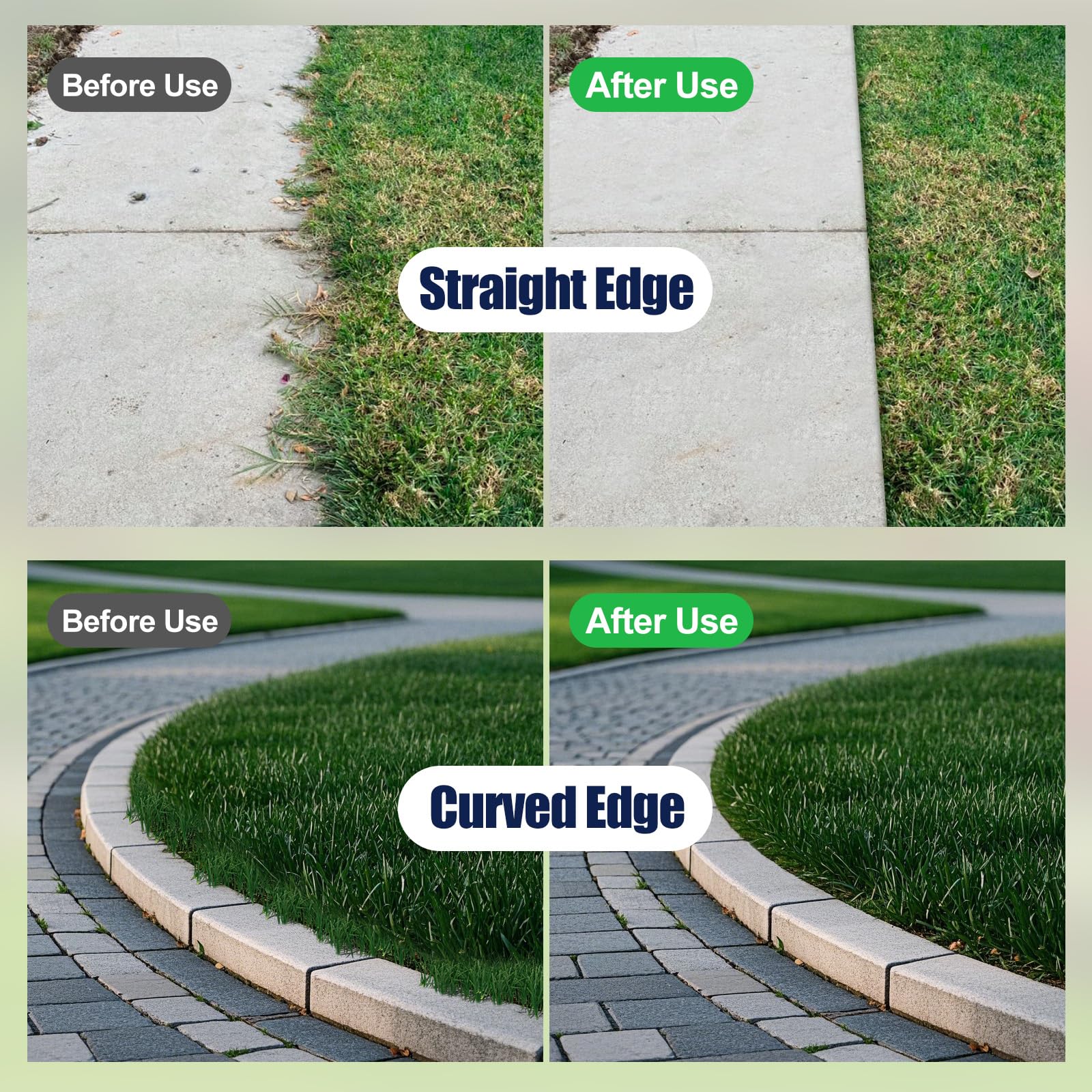 EUIJOIP angled blade for clean, straight edges along lawns and borders