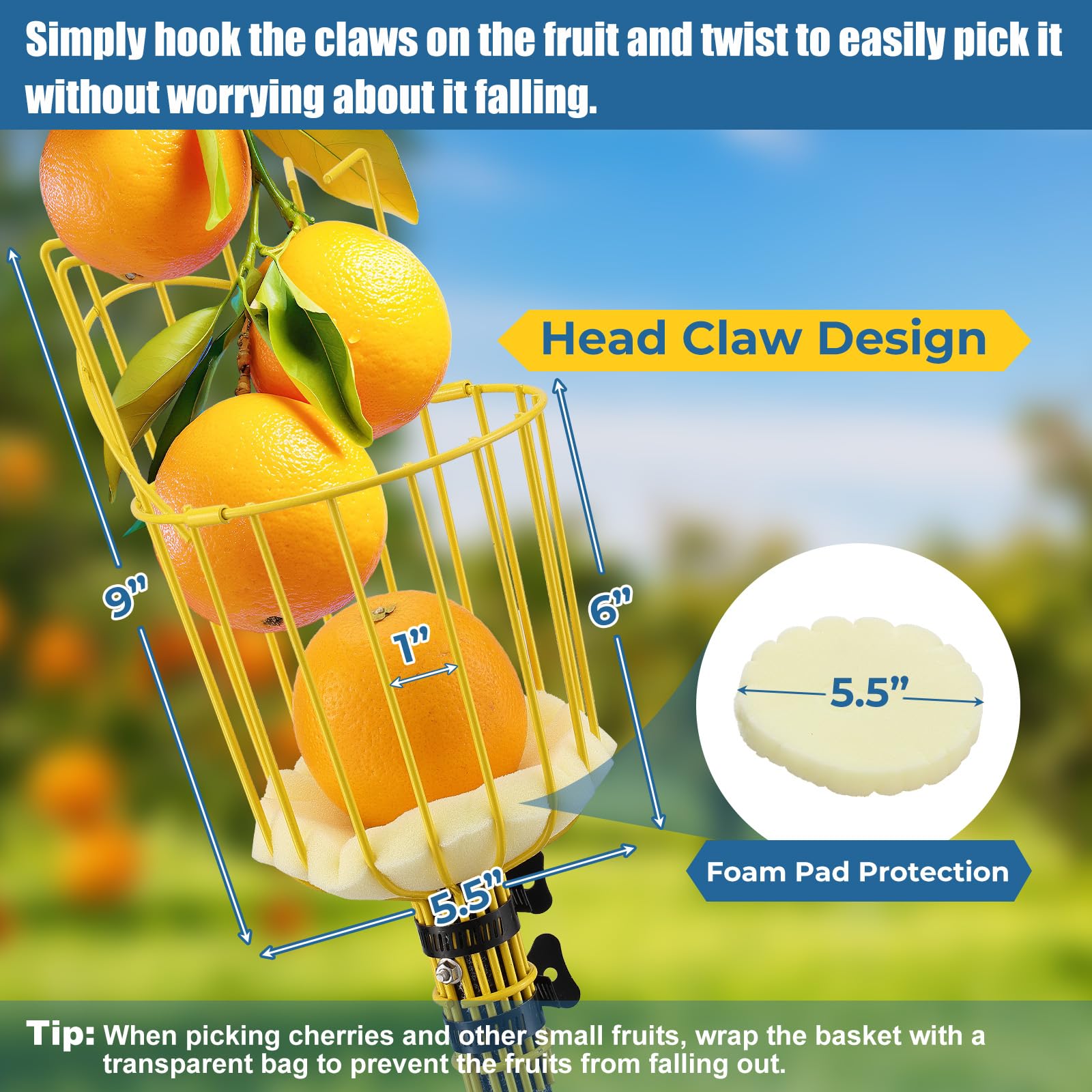 EUIJOIP versatile design works with apples, oranges, lemons, avocados, and more.