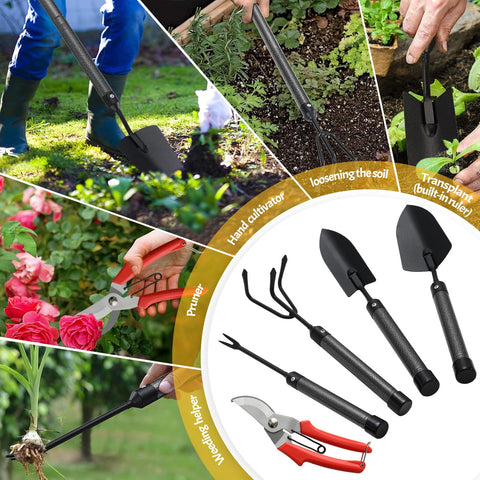 EUIJOIP garden tool set trowels ideal for precise digging and transplanting.