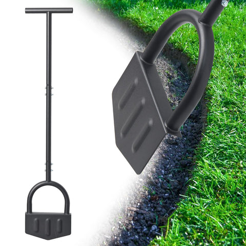 EUIJOIP heavy-duty manual grass edger showing 39-inch reach for precise borders.