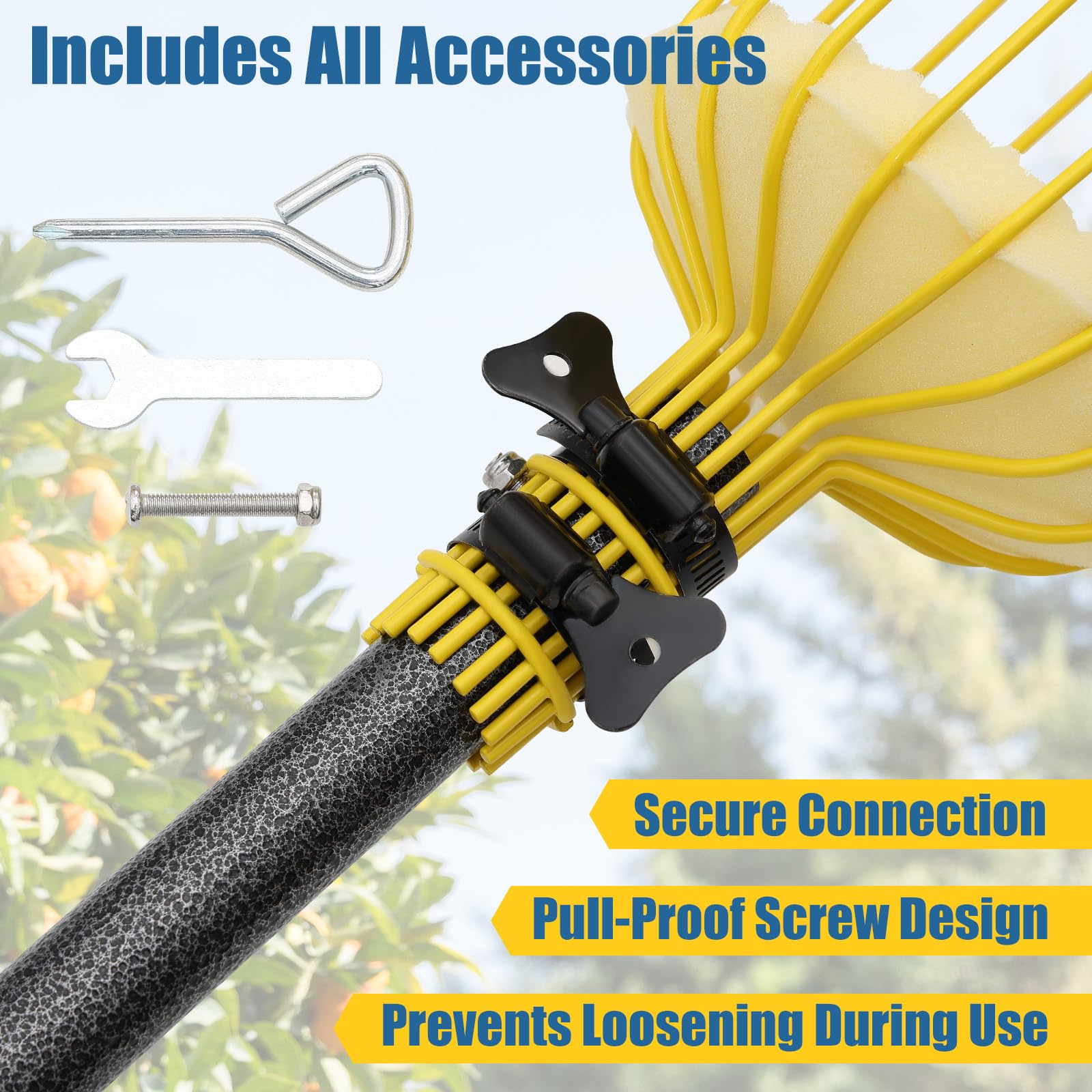 EUIJOIP ladder-free harvesting supports safe picking for seniors and kids.