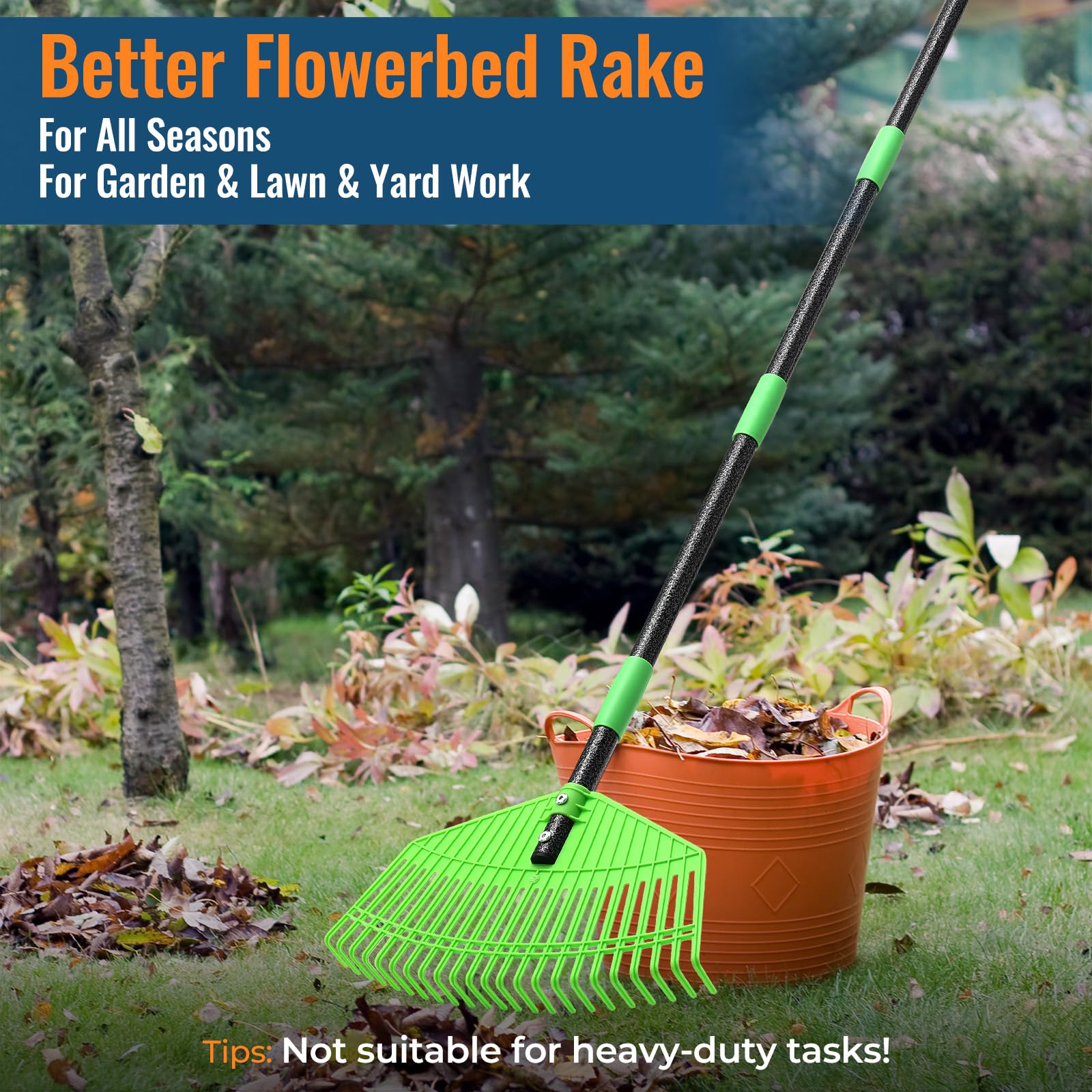 EUIJOIP durable outdoor rake ready for seasonal yard tasks