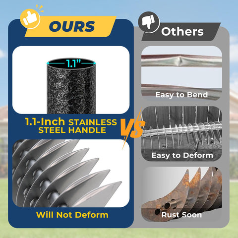 Versatile EUIJOIP garden tool for leaves, mulch, and bed tidying