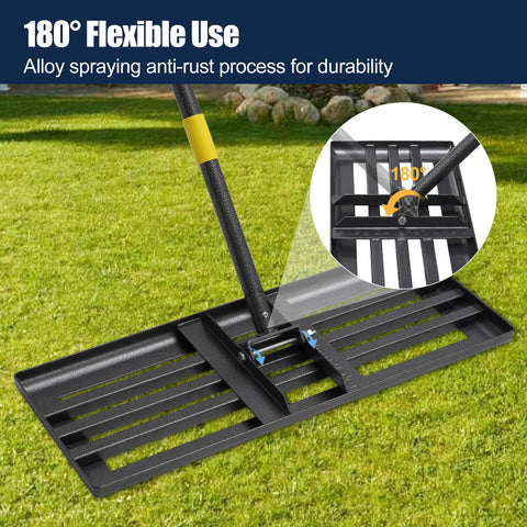 EUIJOIP powder-coated rust-resistant finish protects metal in damp soil.