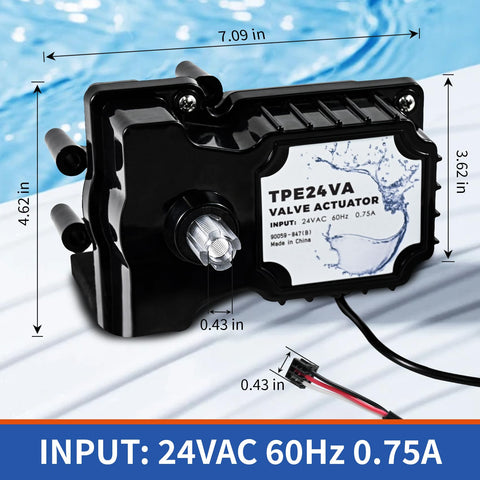 Euluese TPE24VA auto-rotation capability for 2-way and 3-way valves