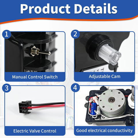 Euluese TPE24VA durable outdoor-ready actuator for pools and spas