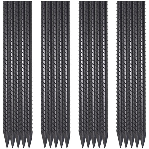 EUOKOK 16in rebar stake with chisel point for easy insertion and strong support.