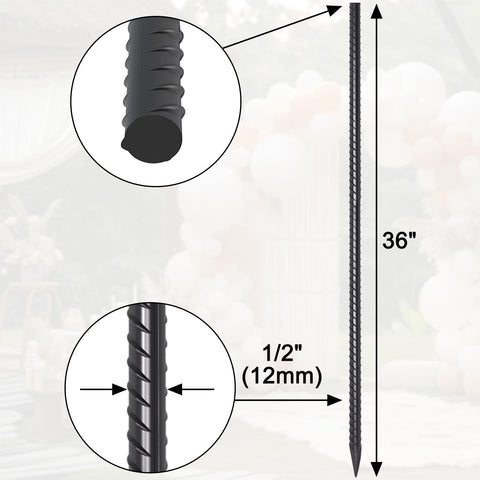 EUOKOK ground stake with chisel end for easy insertion and plant support.