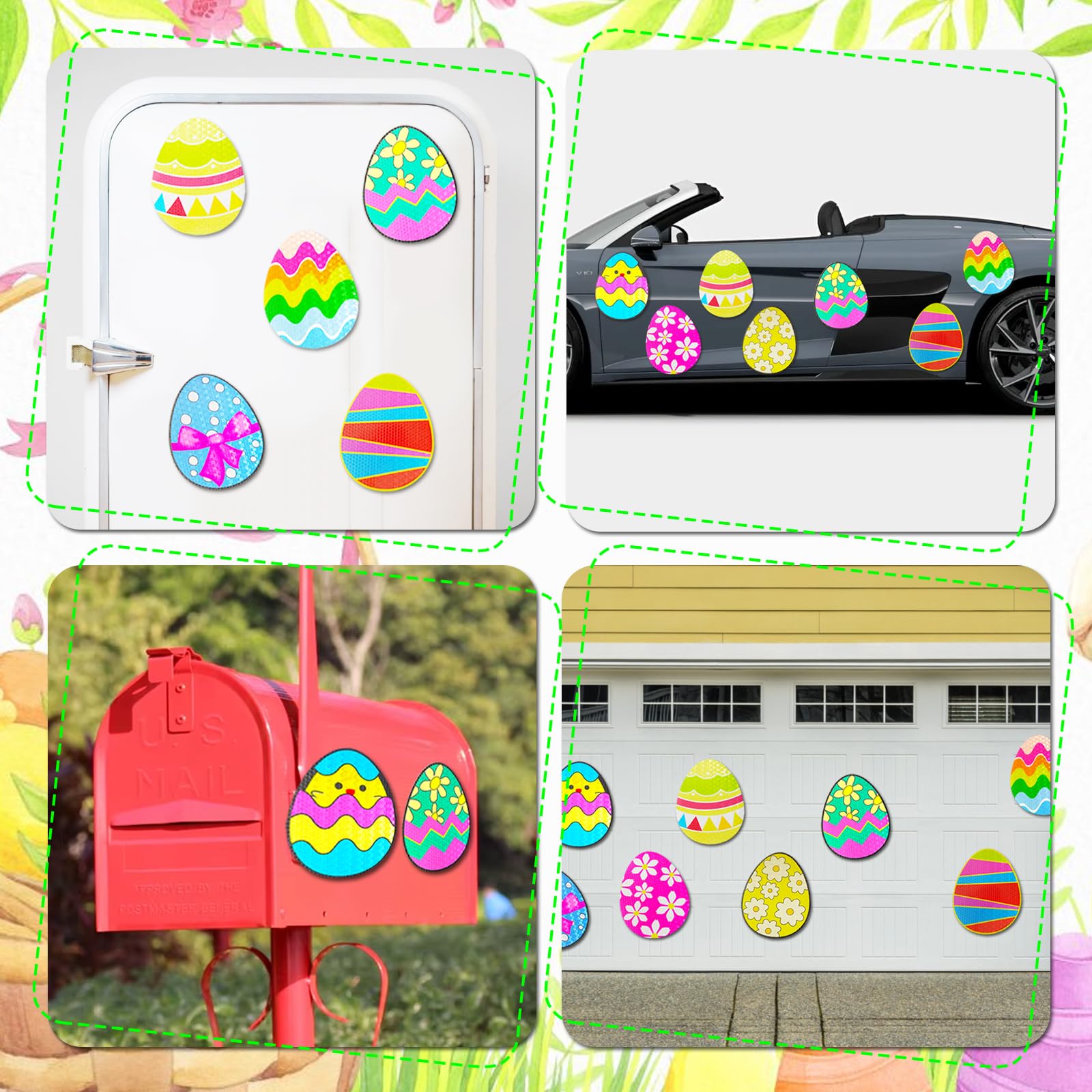 euoloar Easter egg magnet on metal surface enables quick decor changes