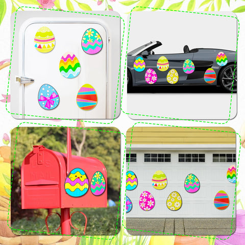 euoloar Easter egg magnet on metal surface enables quick decor changes