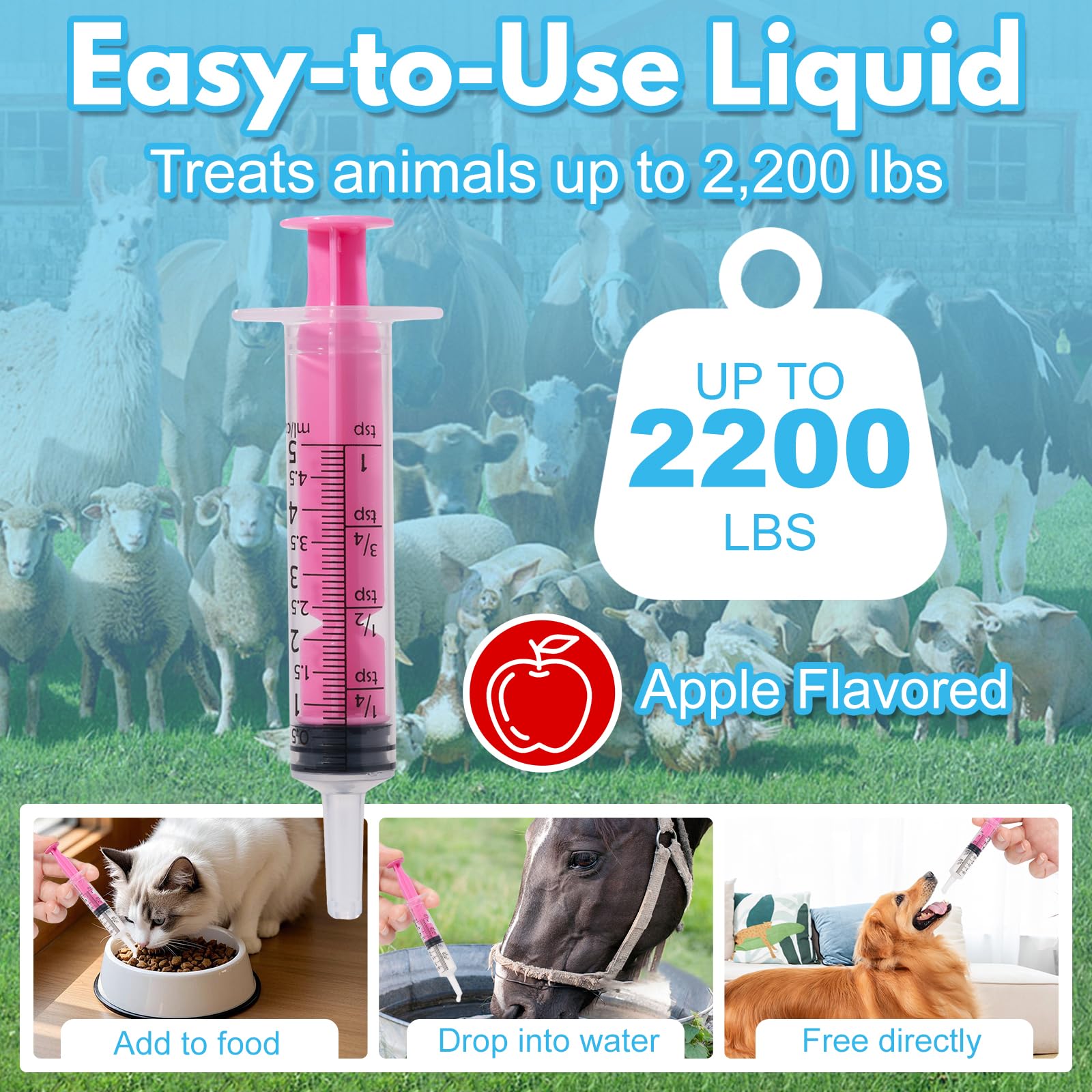Euphea Praziquantel easy to mix with food for pets.