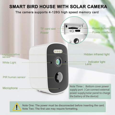 Euphoricca app control for live viewing of the bird house