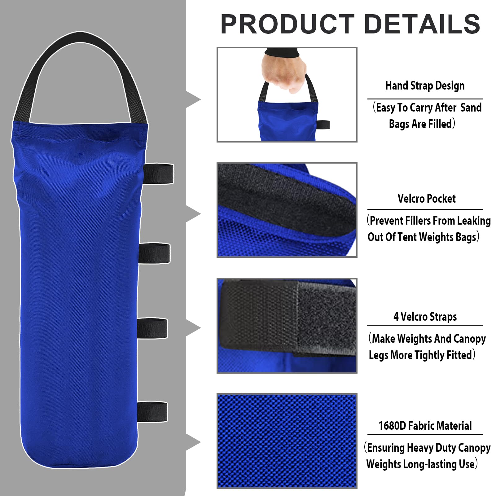 Eurmax 1680D PVC-backed fabric close-up shows durable weather resistance.