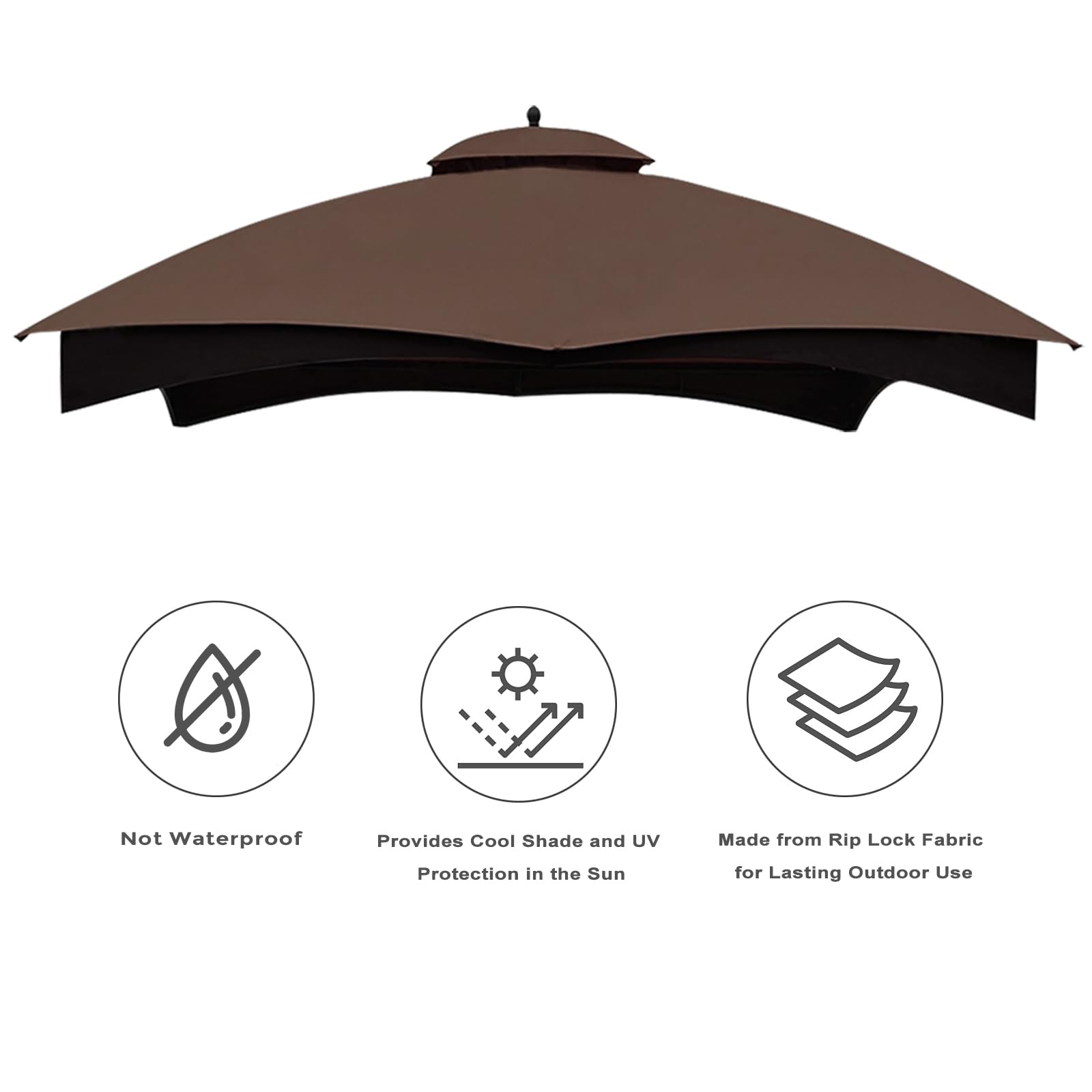 Eurmax canopy top designed for quick, easy installation on a gazebo.