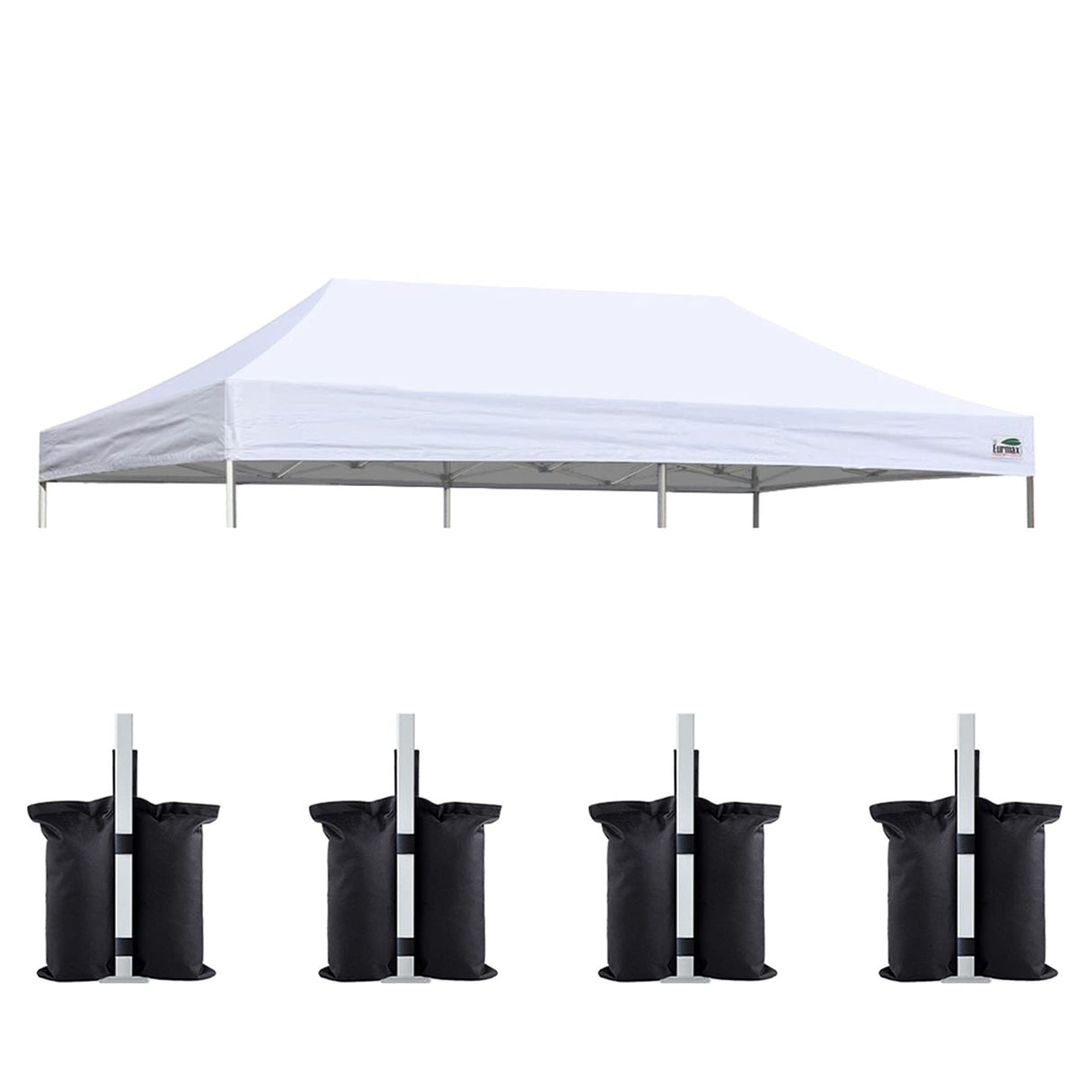 Eurmax replacement top cover for 10x20 canopy, durable weather-ready protection.