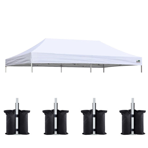 Eurmax replacement top cover for 10x20 canopy, durable weather-ready protection.
