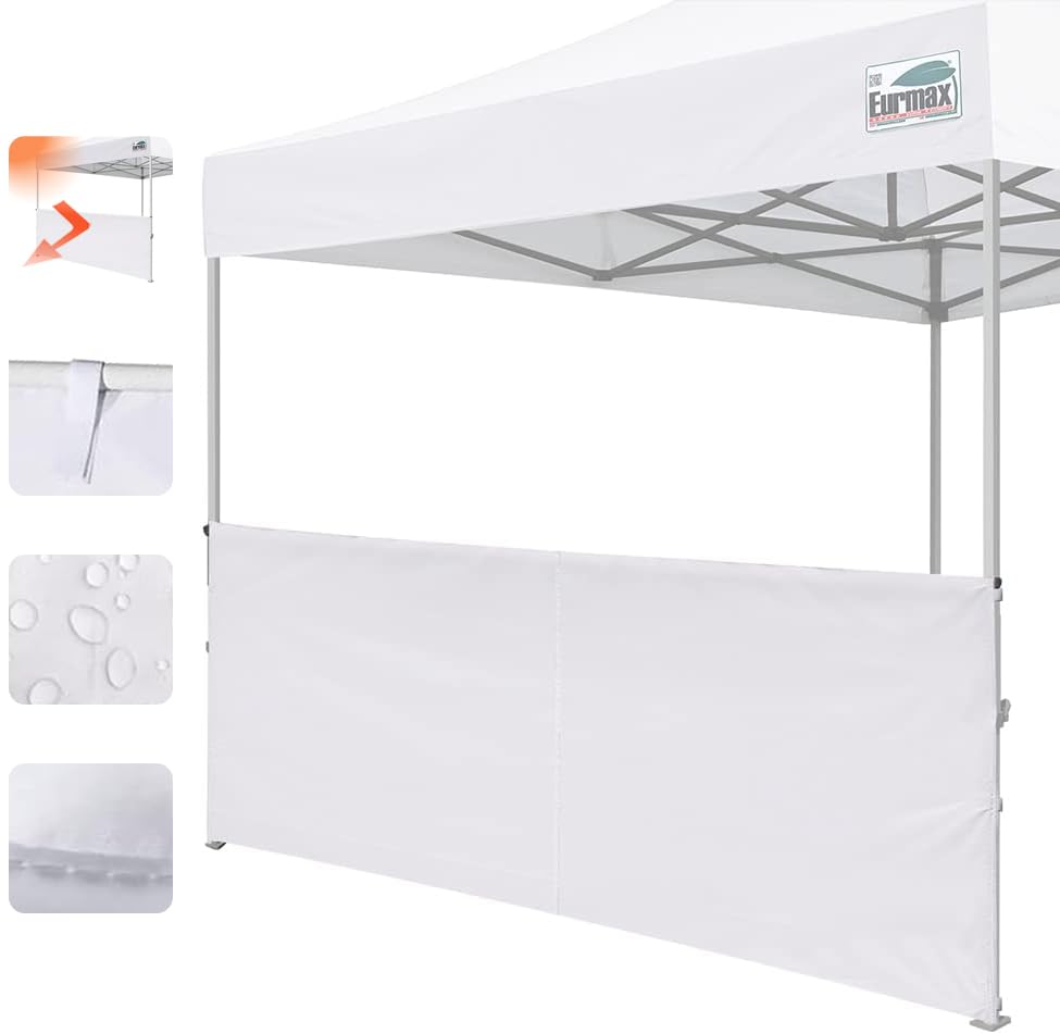 Eurmax SunWall fabric is water-resistant and blocks UV exposure