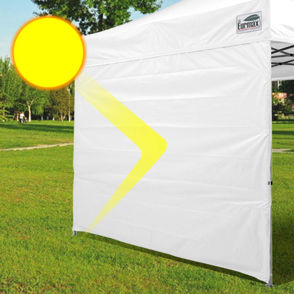 Eurmax SunWall sidewall expands canopy use at events.