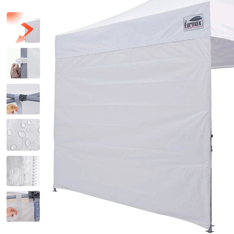 Eurmax SunWall sidewall compatible with leading tents for versatility.