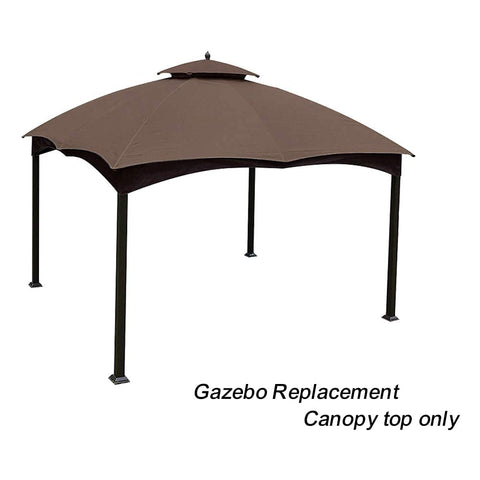 Eurmax polyester canopy with water-repellent finish for light rain protection.