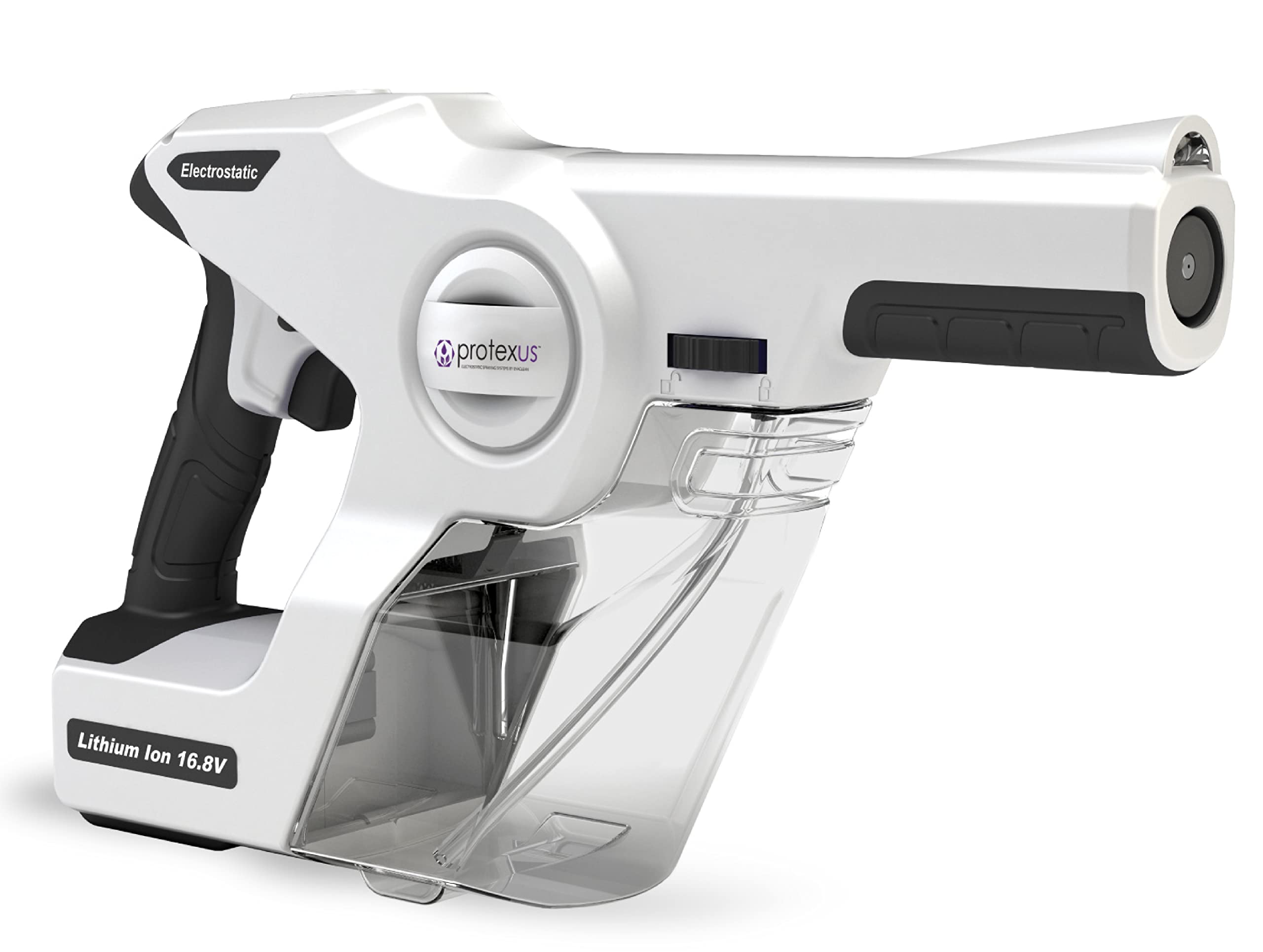 Cordless ergonomic handle on PX200 supports comfortable use during long spraying sessions