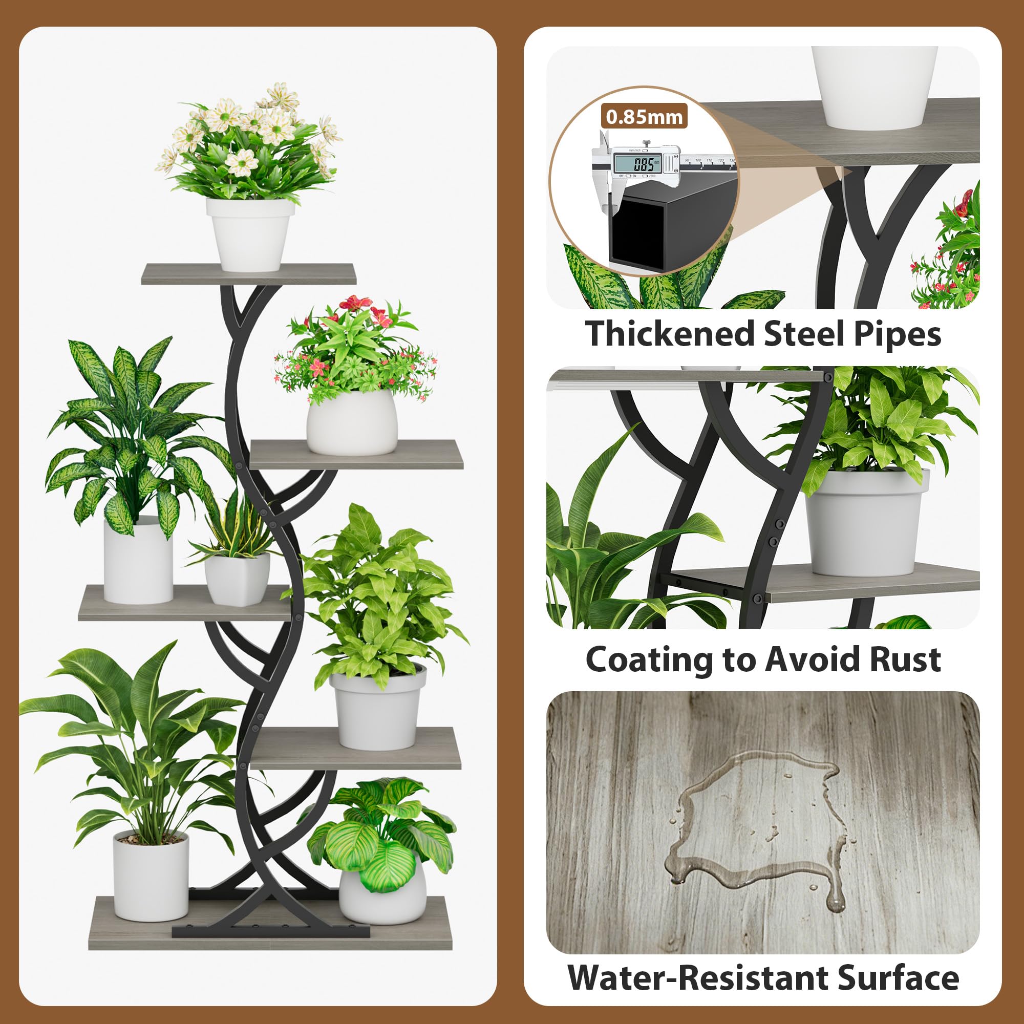 EVAWOO grow light with timer control for customizable light cycles