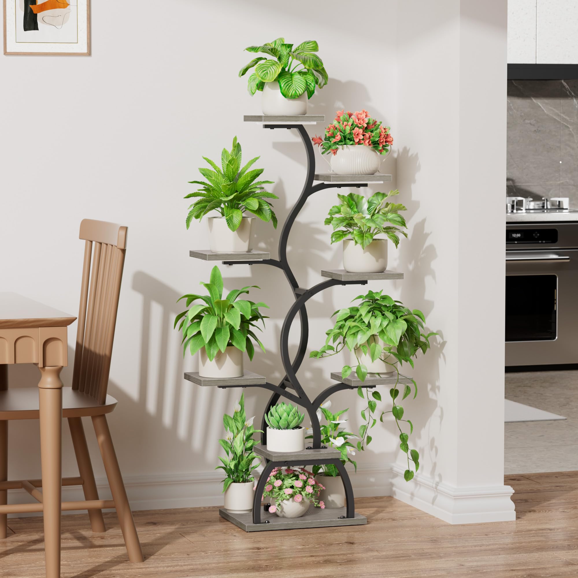 EVAWOO heavy duty iron frame 0 8 inch provides sturdy plant support