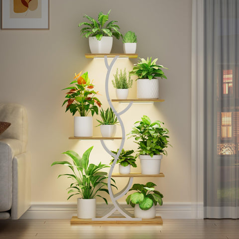 EVAWOO 44-inch height elevates plant display.