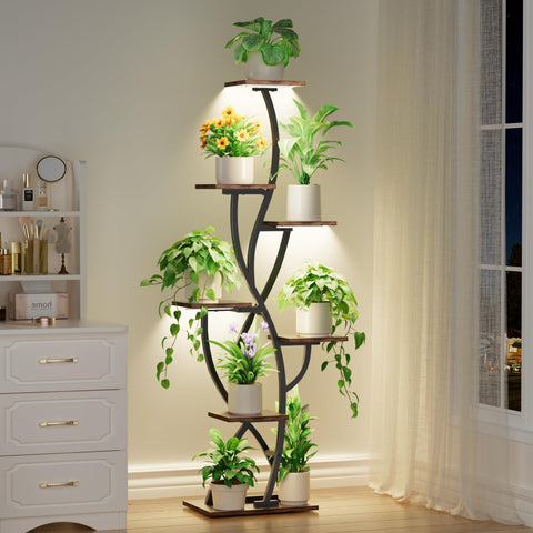 EVAWOO three full-spectrum lights with timer for steady plant illumination.