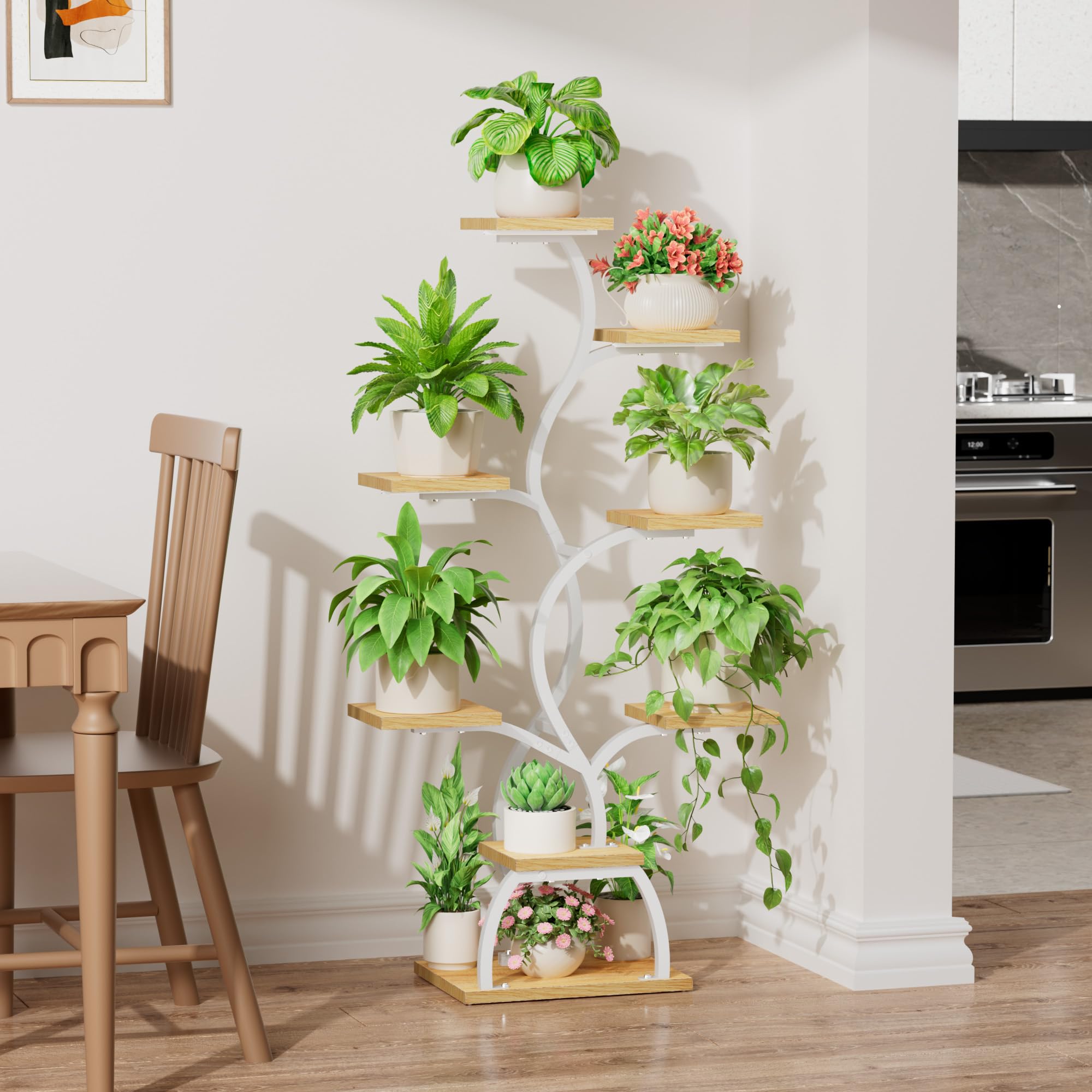 EVAWOO top-angle shot with even light distribution on pots
