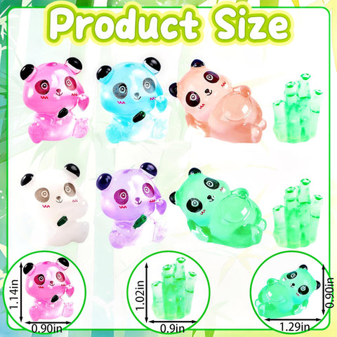 EVDERS mini panda figurine with smiling face enhances desk and shelf decor.