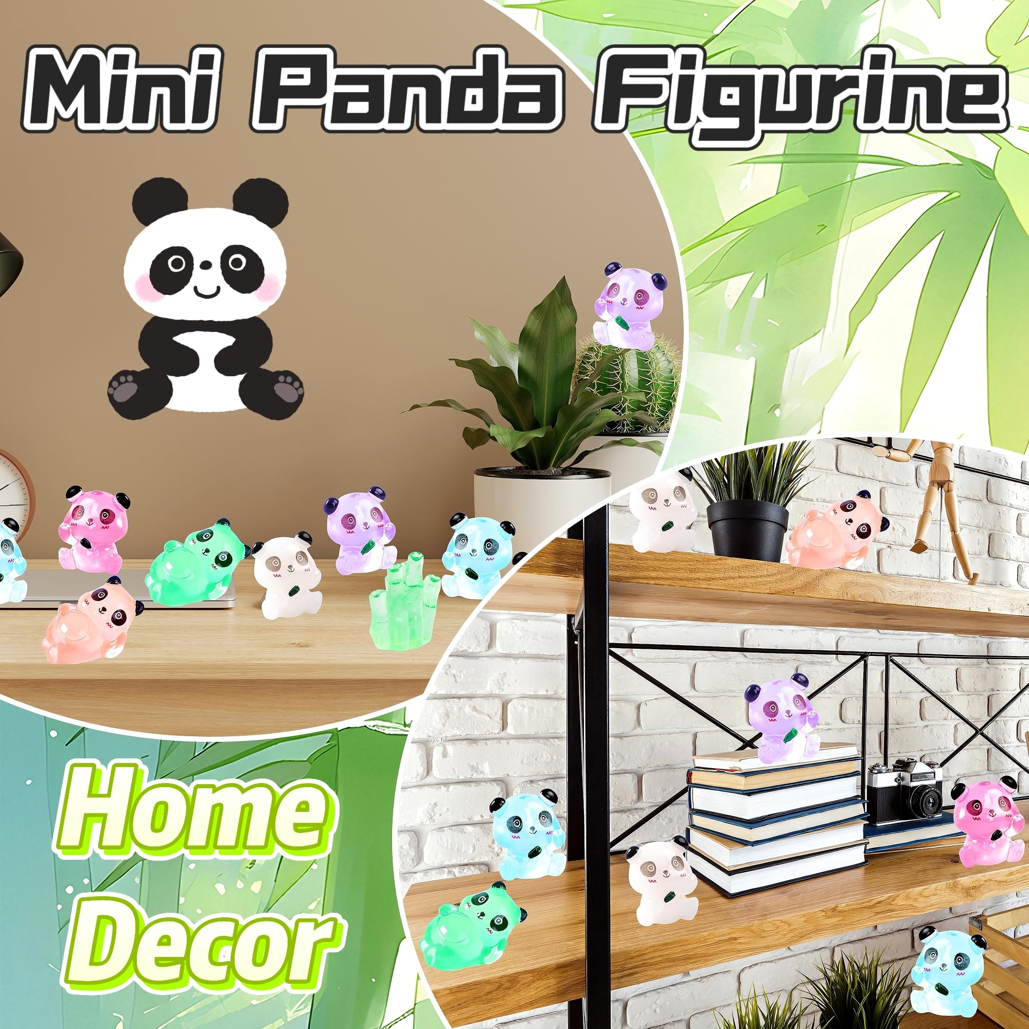 EVDERS panda cake toppers add whimsy to celebrations and desserts.