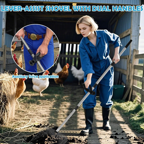 EVDKC scoop with optimized sifting holes separates debris from sand.