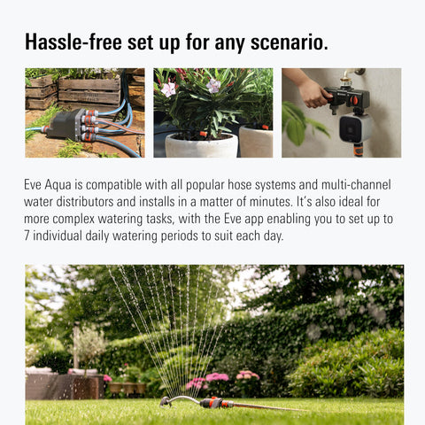 Eve Aqua auto shut-off feature prevents overwatering