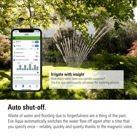 Eve Aqua Thread and Bluetooth connectivity for quick setup