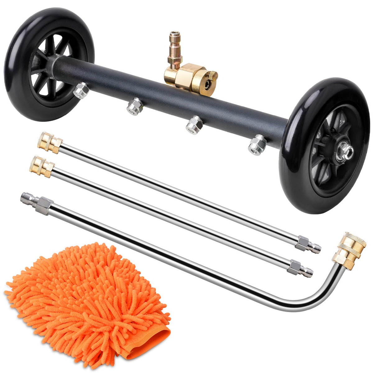 Eveage 2-in-1 undercarriage washer attachment enables efficient undercarriage cleaning