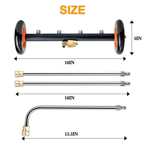 EVEAGE 4000 PSI capability suits underbody, driveways, and patios.