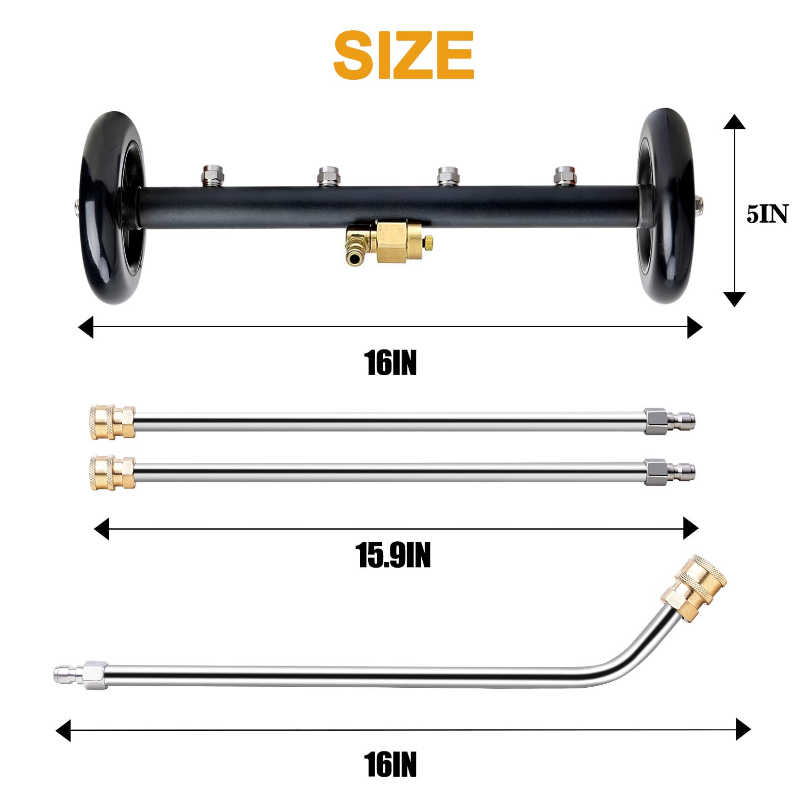 Eveage wheels improve mobility for undercarriage cleaning