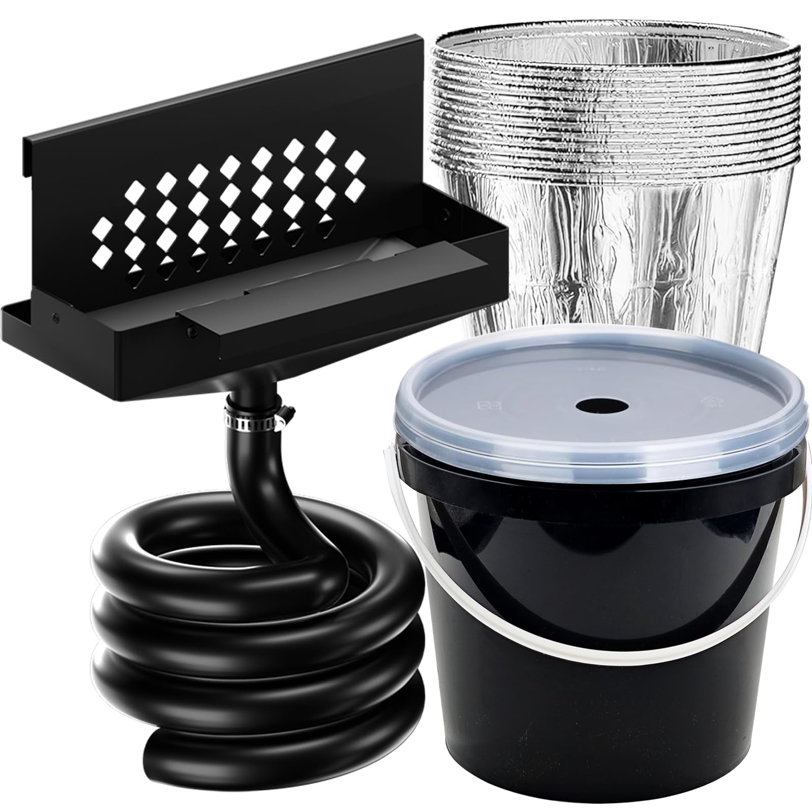 Eveanro rear grease drainage funnel for Blackstone griddles enabling easier cleanup