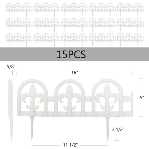 Evelyne border panel side profile demonstrates easy ground installation.
